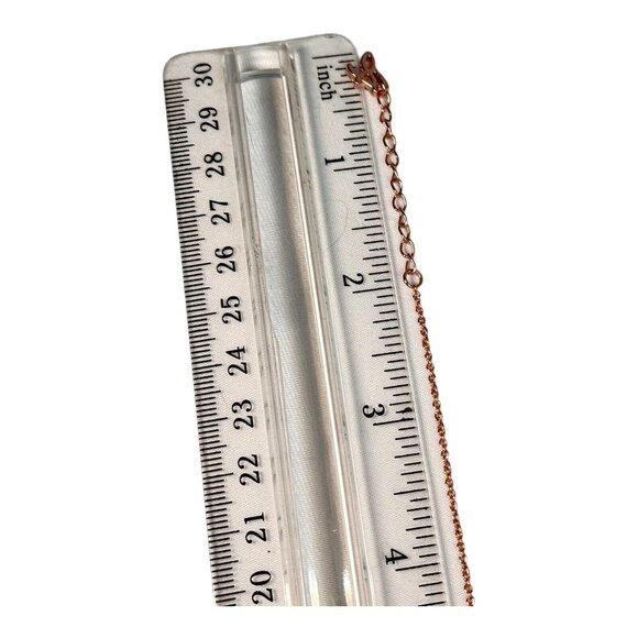 Adore Signature Organic Circle Bracelet w/ Swarovski Crystal NWOT Mint Rose Gold - Picture 9 of 10